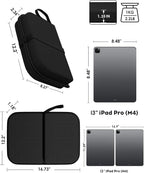 Gel Travel Seat Cushion, Portable Airplane Seat Cushion, 16.5" x 12" Large Size Foldable for Airplane Seats, Office Chair, Camping, Bleachers, Flights, Commute