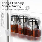 Bincoo Glass Cold Brew Coffee Maker with Extended Fine Mesh Filter, Tea Infuser Bottle Iced Coffee Maker with Thick Borosilicate Glass (500ml/17oz)