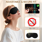 Sleep Mask for Women & Men,Silk Eye Mask for Sleeping,100% 6A Mulberry Soft Breathable Blackout Eye Masks for Sleep,Reduces Migraines & Puffy Eyes,Travel Office Airplane Use, Eye Care Gift
