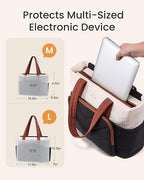 LOVEVOOK Puffer Tote Bag for Women, V-Quilted Puffy Teacher Tote Nurse Bag, Large Shoulder Laptop Purse for Work Travel Gym