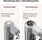 NitroPress Pro Electric Nitro Cold Brew Coffee & Cocktail Maker Machine, Air-Powered Nitro Coffee Maker & Nitrogen Infuser, Coffee Matcha Cocktails & Drinks Stainless Steel Home Bar Beverage System