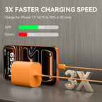 Phone 17 16 15 Charger Fast Charging, 10 FT Long USB C Charger Cord with 20W Type C Fast Phone Charging Block forPhone 17/17 Pro/17 Pro max/Air/Phone 16 15 Pro Max Plus, iPad, Android,Orange