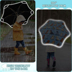 ALAZA Kids Umbrella Stick Umbrellas Cute Umbrella for Boys Girls Toddler UV/Sun Rain Windproof