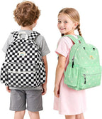 STEAMEDBUN Corduroy Kids Backpack for Girls and Boys 5-8: Girls Backpack for Elementary Kindergarten - 15 inch Cute Backpacks for Kids - Daisy