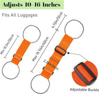 Multi Use Strong Adjustable Luggage Connector Straps for Suitcases,2 Pack Flexible Luggage Accessories Elastic Fastening Bag Strap