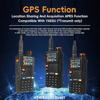 Ham Radio BAOFENG Radio 5RH PRO GPS APRS 10W High Power(4PCS Batteries, 8 Antennas) Walkie Talkies Long Range, Air Band, NOAA Emergency Weather Alarm for Survival Gear Hunting Camping 2 Pack Full Kit