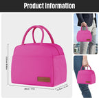 douyadady Lunch Bag Women/Men Lunch Box Women/Men (Rose Red)