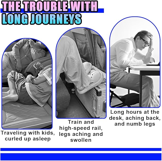 Cute Car Foot Hammock, Adjustable Height Automotive Seat Footrest, Vehicle Seat Extender Leg Support & Relax Accessories, Portable Long Travel Essentials for RV, SUV, Truck(Eyes)