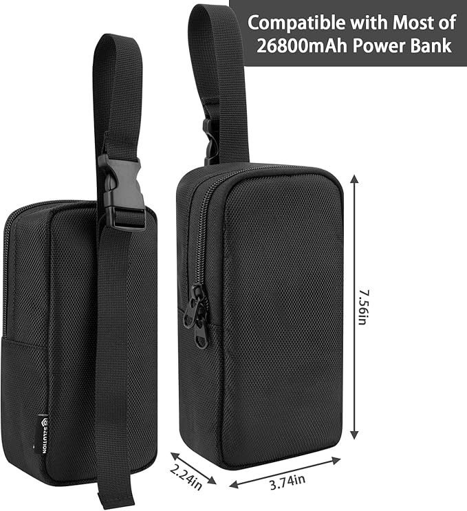 Travel Case for Anker PowerCore 26800mAh, RAV Power 26800/20100/20000mAh, ROMOSS 30000mAh External Battery Pack