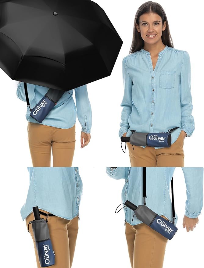 Repel Windproof Travel Umbrella - Compact & Withstands Winds up to 100MPH , Strongest Premium Auto Folding Umbrella for Rain and Sun - Durable, Light & Portable for Women & Men , Fits Backpack & Cars