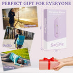 Personal Safety Alarm - Waterproof Rechargeable Security Alarm - 140dB Extra Loud Siren & Strobe Light - Self Defense Keychain - Gift for Women, Teenagers, College Girls, Seniors(Wisteria)