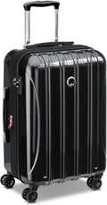 DELSEY PARIS Helium Aero Hardside Expandable Luggage with Spinner Wheels, Black, Carry-On Plus 21 Inch