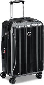 DELSEY PARIS Helium Aero Hardside Expandable Luggage with Spinner Wheels, Black, Carry-On Plus 21 Inch