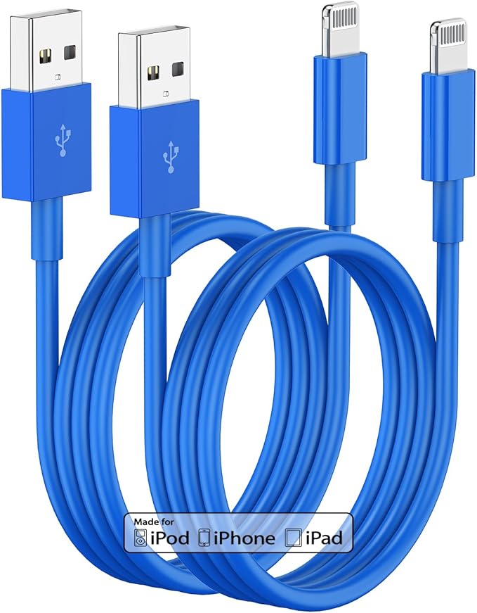 10ft iPhone Charger, [Apple Certified] Long Apple Charging Cord,10 Feet Original Lightning to USB Cable,10 Foot iPhone Charging Cable for iPhone 14 Pro Max/14/13 Pro/12 Mini/11/XS/XR/8/7/6S/5/SE,iPad