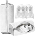 Shoe Washing Machine Bag, 2-Pack Reusable Shoe Bag for Washing Machine, 360° Deep Clean for Sneaker, Running Shoes,Bras, Delicates and Toys, Includes 2 Shoe Storage Dust Bags(White)