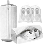 Shoe Washing Machine Bag, 2-Pack Reusable Shoe Bag for Washing Machine, 360° Deep Clean for Sneaker, Running Shoes,Bras, Delicates and Toys, Includes 2 Shoe Storage Dust Bags(White)