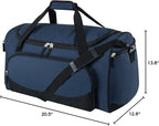 Uarition Gym Duffle Bag for Men - 55L Navy Blue Large Duffel Bags for Sports, Workout, Traveling, Durable Heavy Duty Duffel Gear Bag