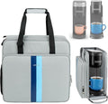 LEFOR·Z Coffee Maker Travel Bag Compatible with Keurig K-Slim/K-Express/K-Iced/Ninja PB051/PB041ST,Single Serve Coffee Brewer Carrying Case with Multiple Pockets for K-Cup Pods,Grey(Bag Only)