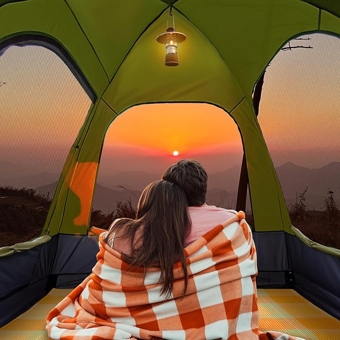 WildFinder SUV Tent, Rectangle Car Tent for Family, Waterproof & Windproof for Car Camping, Large Camping Tents with Storage Bag, SUV, Van, Jeep