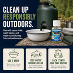 Elite Trail Magic- Wander Wash Biodegradable Castile Camp Soap – Ultralight 1 oz Concentrated Liquid Soap for Camping- Dish Wash Station-Travel & Backpacking – All Purpose, Unscented
