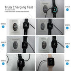 VeryFit Smartwatch Charger, Fit for ID208, GTX20, IDW13/15/16/17, IDW19/20/25/26/28 and More, Replacement Magnetic USB Cable for Fast and Easy Charging, 3.3 ft, (ID-cableX2)