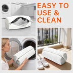 2PCS Shoes Washing Machine Bags, Laundry Shoe Bag for Washer and Dryer, Reusable and Durable Zipper Sneaker Shoe Washing Bag, Tennis Shoes Cleaning Bag for All Shoe Types (Pure white)