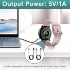 2 Pcs USB C Smart Watch Charger, 2-Pin 2.84 mm Magnetic Smartwatch Charging Cable, Replacement Charger Cord Compatible with Letsfit, YAMAY, Willful, UMIDIGI, Fitpolo, Blackview, Dirrelo, Lifebee
