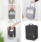 Portable Waterproof Shoe Organizer - Travel Essentials for Carry On Luggage, Travel Shoe Bags, Shoes Travel Bag for Luggage, Hold 3-4 Pairs of Shoes Storage Pouch