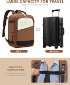 LOVEVOOK Travel Backpack for Women, 40L Carry On Backpack Flight Approved, Large Personal Item Bag Fits 17 inch Laptop, TSA Approved Luggage with 3 Packing Cubes,Waterproof Weekender Gym Essentials