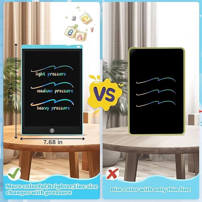 EooCoo Toys for Ages 3-8, 12 Inch LCD Writing Tablet 2 Pack, Preschool Classroom Must Haves, Electronic Drawing Board Drawing Pad, Birthday Gifts for Boys & Girls, Kids Travel Essential - 12 Inch