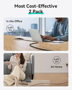INIU Smallest 22.5W 10000mAh Power Bank & 240W [6.6ft, 2-Pack] Fast Charging USB C Cable Combo