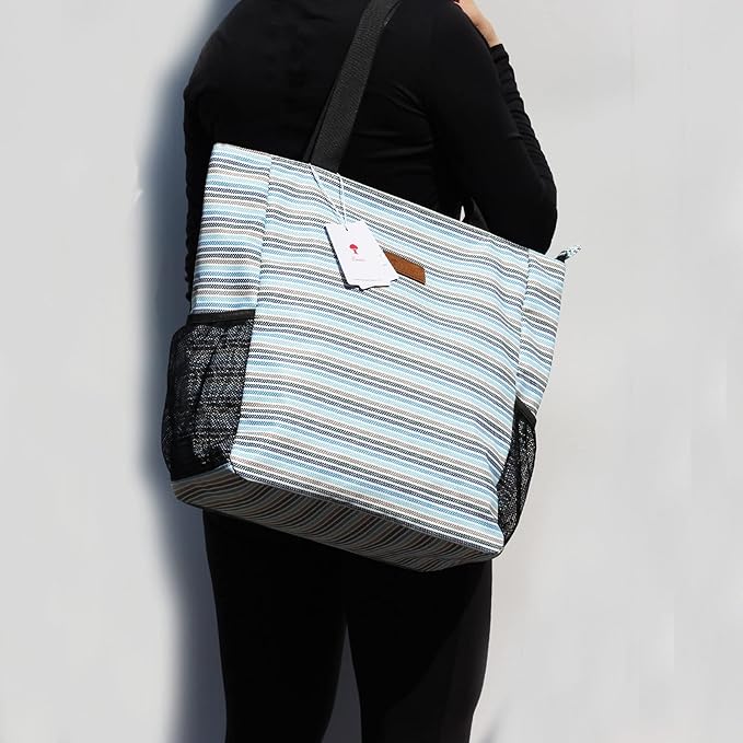 Original Floral Water Resistant Large Tote Bag Shoulder Bag for Gym Beach Travel Daily Bags Upgraded
