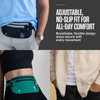 VENTURE 4TH Money Belt for Travel – Slim Hidden Under-Clothes RFID Blocking Anti-Theft Passport Holder & Travel Wallet Pouch for Men & Women to Protect Cash, Cards & Documents (Purple)