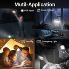 Rechargeable Camping Lights FLY2SKY 6Pcs White Tent Lights Mini Flashlight Portable LED Camping Lantern Survival Gear Camping Accessories for Hiking Backpacking Fishing Hurricane Emergency Outage