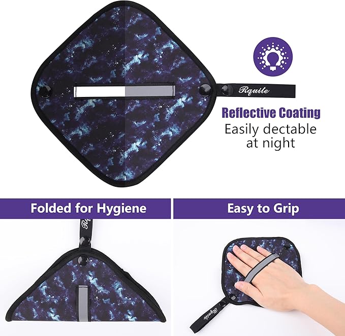 Rquite 2 Pcs Pee Cloth, Pee Cloth for Women Hiking, Soft & Absorbent Pee Rag, Reusable Toilet Paper Washable, Wipes After Female Urination, Women Travel Camping Backpacking Essentials