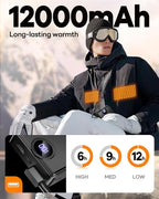 Heated Vest Battery Pack, Portable Power Charger 12000mAh 5V/2A Power Bank with LED Display, Compatible with Soleilwear USB Heated Clothing - No for 7.4V DC Heated Devices