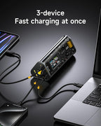SHARGEEK 170 Power Bank, 140W PD3.1 Portable Charger 24,000mAh/ 86.4Wh High Capacity with Smart Display, 170W Total Output Battery Pack for Laptop MacBook Pro iPhone 17/16/15/ Galaxy S26