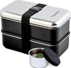 Modaniam Leak Proof Stainless Steel Bento Box, Stainless Steel Lunch Box For Adults, Metal Bento Box, Japanese Lunch Container, Large With Compartment, Korean Bentobox, Non Toxic, Microwave Safe