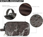 Elviros Toiletry Bag for Men, Large Travel Shaving Dopp Kit Water-resistant Bathroom Toiletries Organizer PU Leather Cosmetic Bags
