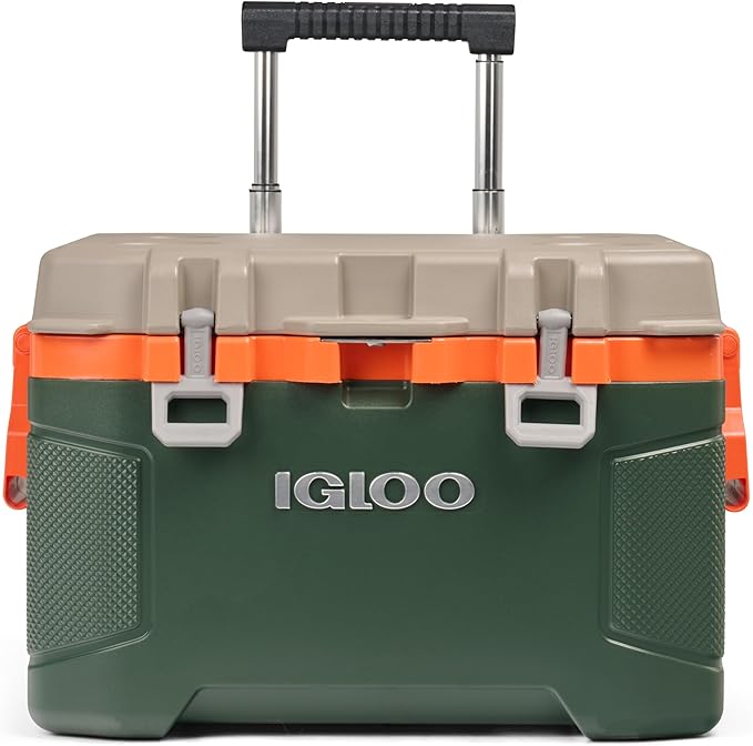 Igloo Trailmate 52Qt Wheeled Cooler, Insulated Hard Shell Ice Chest, Sportsman