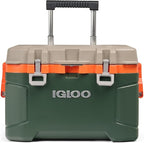 Igloo Trailmate 52Qt Wheeled Cooler, Insulated Hard Shell Ice Chest, Sportsman
