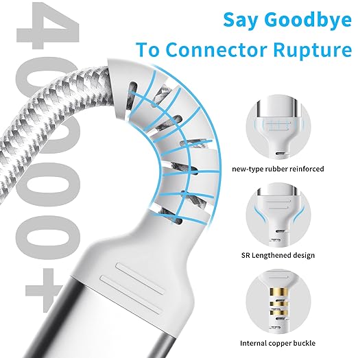 3ft USB-C to USB-C Cable for iPhone 16/15 Pro/Max, Braided USB Type C to Type C Fast Charging Cable Compatible with Samsung Galaxy Google Pixel, USBC to USBC Cable 1m