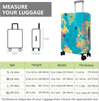 Travel Luggage Cover Suitcase Protector Fits 18-32 Inch Wheel Covers PatternedTravel Related Items Flower Luggage Protector Elastic M