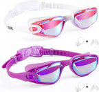 Aegend Swim Goggles for Kids Youth 3-14 Anti-Fog Anti-UV Comfort Fit Goggles for Swimming
