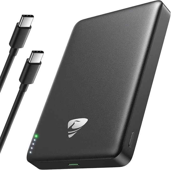 for Magsafe Portable Charger, 10000mAh 15W Wireless Magnetic Power Bank, 20W PD Fast Charging Magsafe Battery Pack with USB-C Cable, Wireless Portable Charger for iPhone 17/16/15/14/13/12 Series
