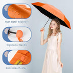 Yoobure Travel Umbrella Portable Compact Umbrellas, Pocket Mini for Purse, Umbrellas for UV Sun & Rain Small for Backpack, Umbrella with Case Folding for Kids Women