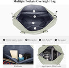 HYC00 Travel Duffel Bag,Carry-on Overnight Weekender Bags for Women,Sports Tote Gym Bag with Wet Pocket