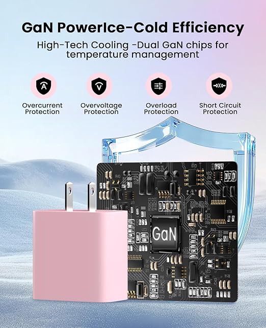 FEEL2NICE iPhone Charger Fast Charging 2 Pack Type C Wall Charger Block with 2 Pack [6FT&10FT] Long USB C to Lightning Cable for iPhone 14/13/12/12 Pro Max/11/Xs Max/XR/X,AirPods Pro,Pink