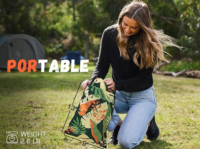 WEKAPO Inflatable Couch Air Lounger Chair - Camping & Beach Accessories, Portable Blow up Sofa for Hiking, Lawn, Indoor/Outdoor Movies & Music Festivals. Lightweight and Easy to Set Up Air Hammock