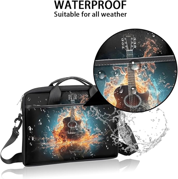 Laptop Shoulder Bag for Women Men, Waterproof Computer Case Messenger Bag Briefcase for Business Office Travel